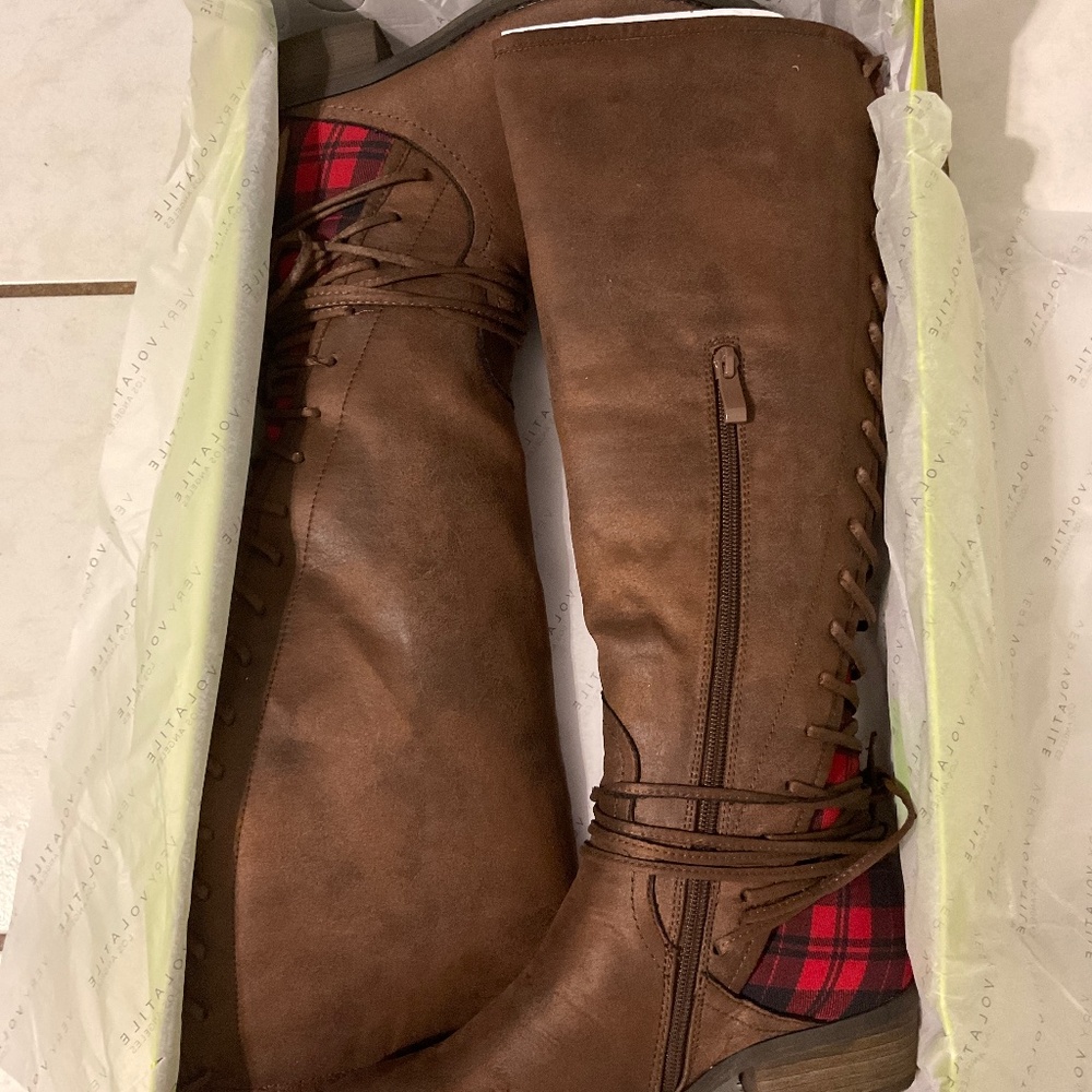 Very volatile Marcel lace up Boots NEW IN BOX